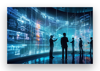 千庫網(wǎng)_商務人士進行數(shù)據(jù)流數(shù)據(jù)圖表報表分析的智能科技應用未來全息投影概念_攝影圖編號3968281